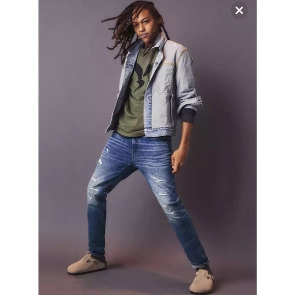 AE Men’s Cozy Airflex + Slim Fit Jeans, size 30 x 34 - Picture 7 of 11